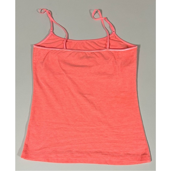 Pink Coral Neon Shelf-Bra Cami Camisole Tank Top Shirt Size S 🩷 #cami #camisole - Picture 3 of 4